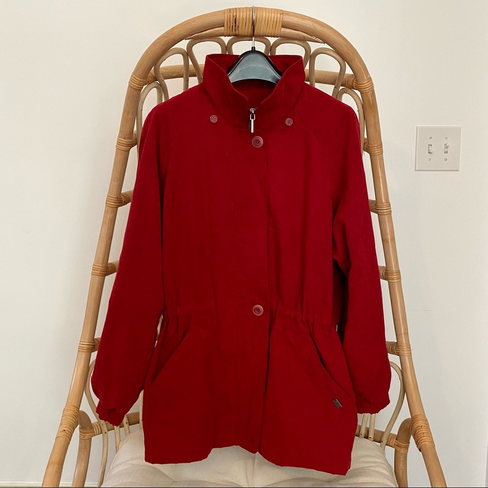 London Fog Drawstring Rain Jacket/Coat